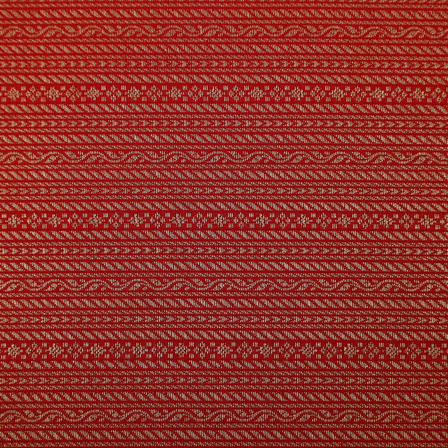 Red Color Brocade Fabric