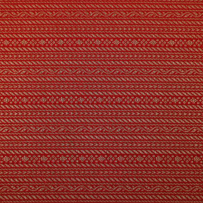 Red Color Brocade Fabric