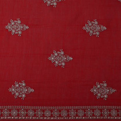 Chanderi Embroidery Fabric