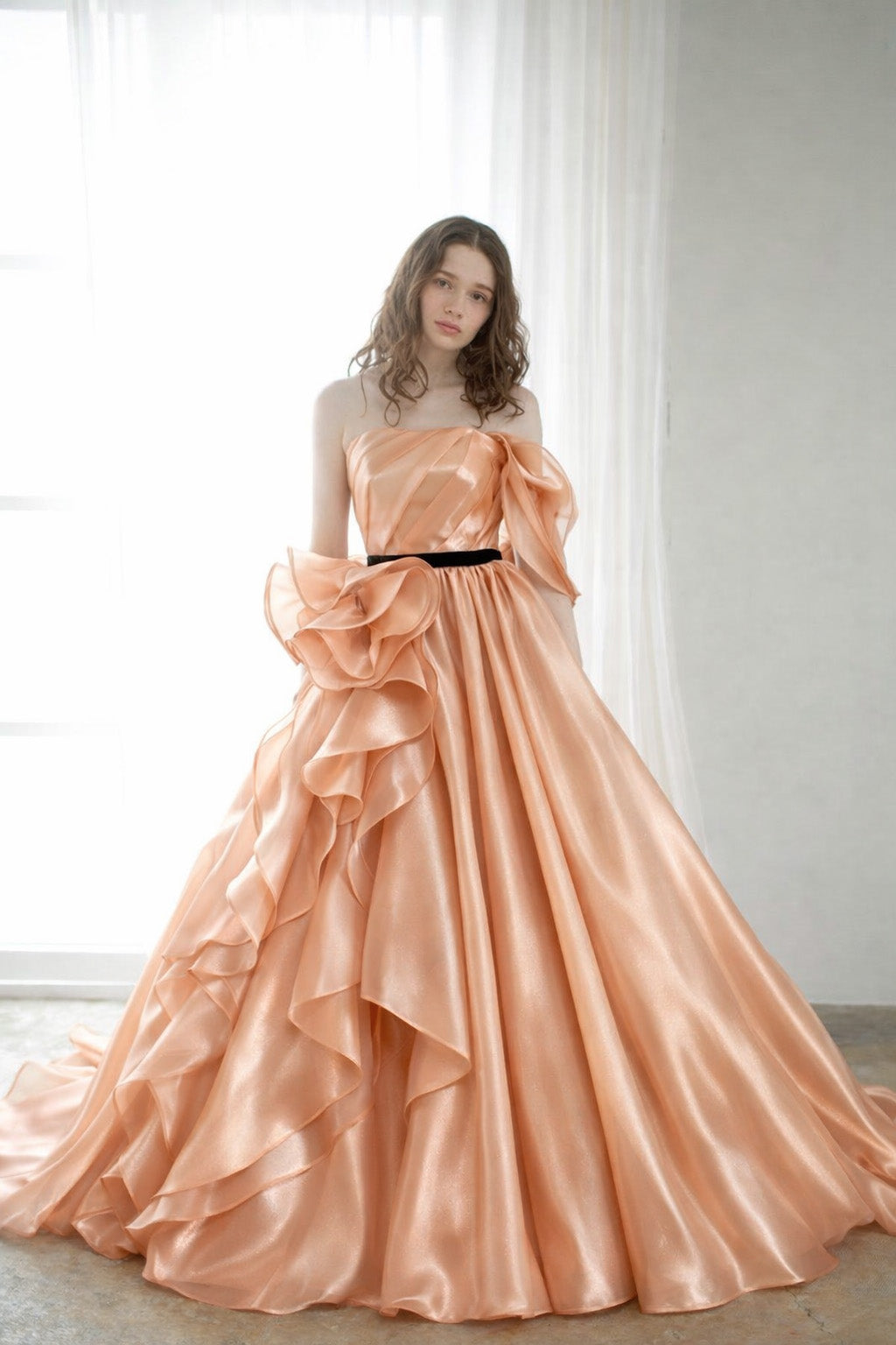 Shimmer Satin Organza Fabric