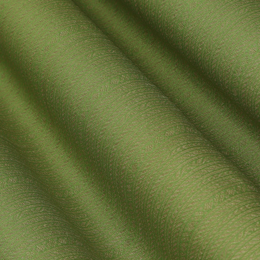Parrot Green Color Brocade Fabric