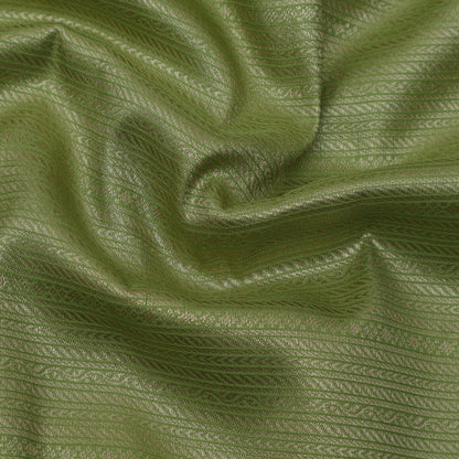 Parrot Green Color Brocade Fabric
