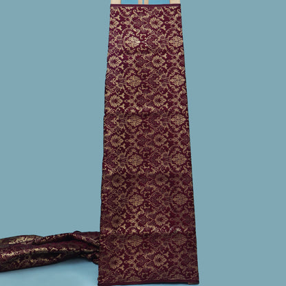 Maroon Color Brocade Fabric