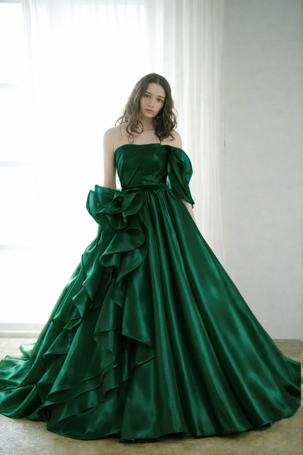 Shimmer Satin Organza Fabric
