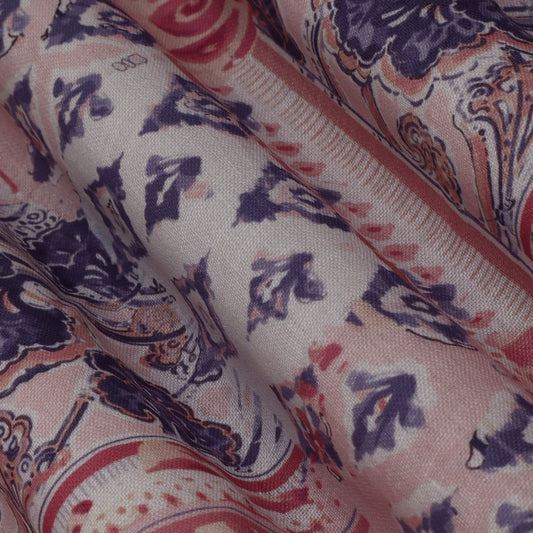 Multi-Color Linen Print Fabric