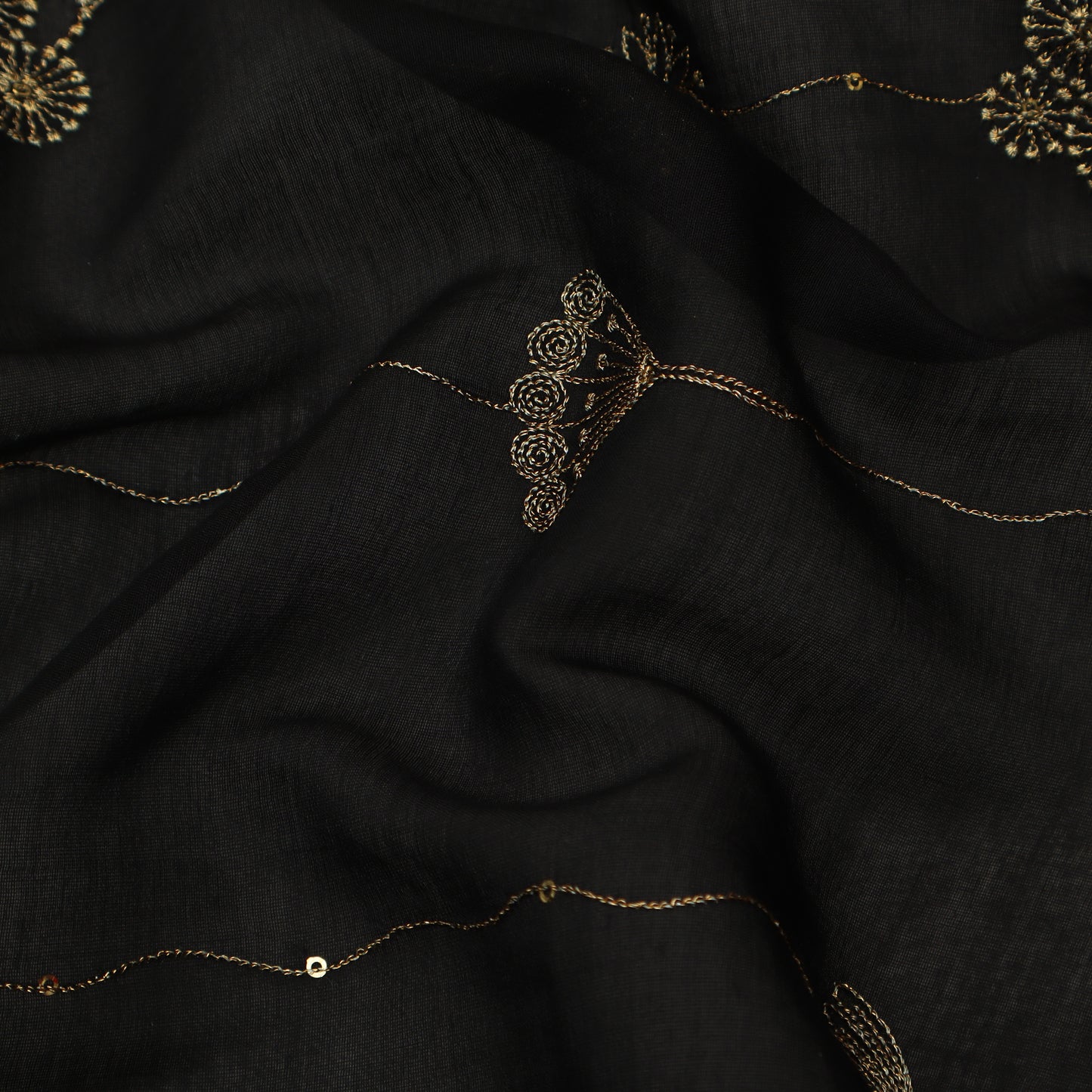 Chanderi Embroidery Fabric