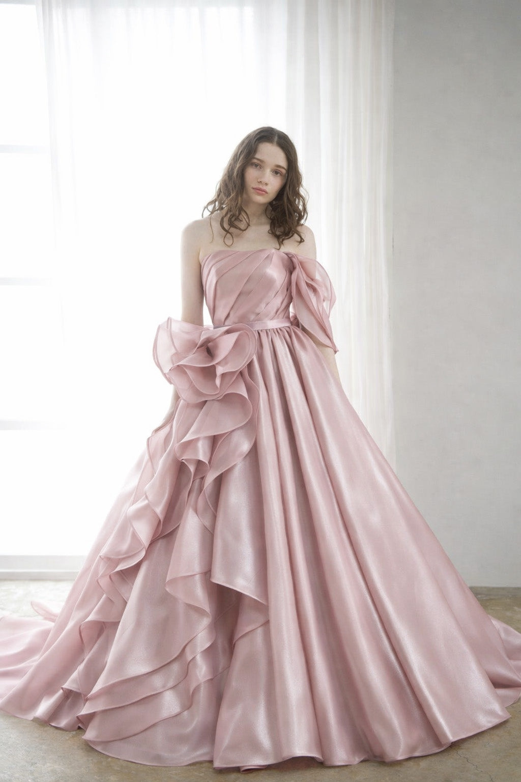Shimmer Satin Organza Fabric