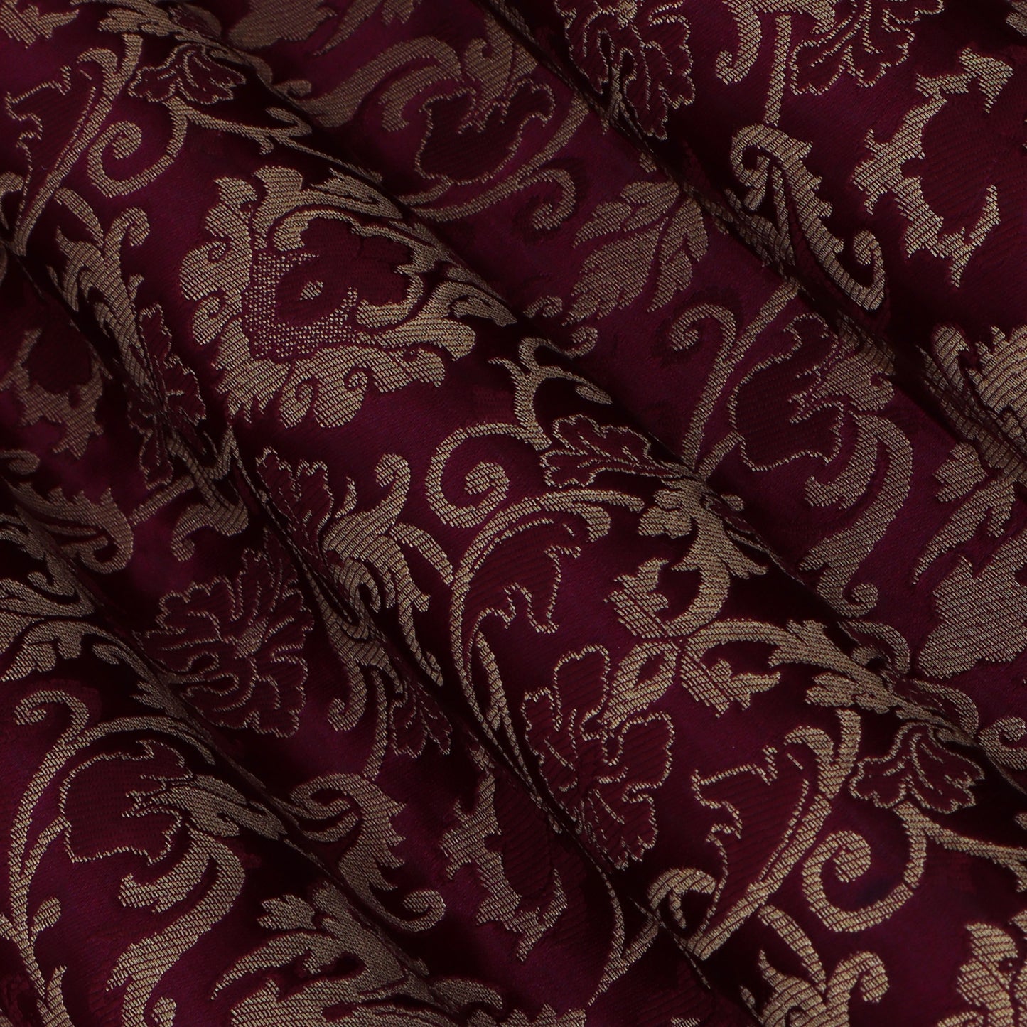 Maroon Color Brocade Fabric