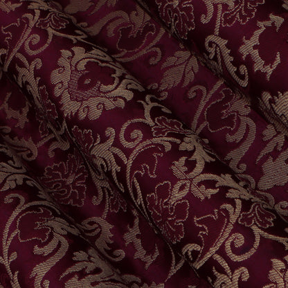 Maroon Color Brocade Fabric