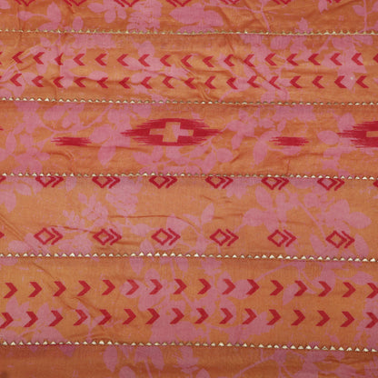 Chanderi Print Gota Work Fabric