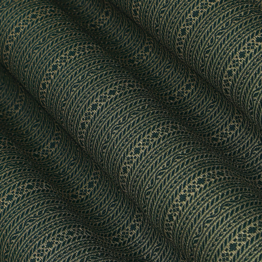 Bottle Green Color Brocade Fabric