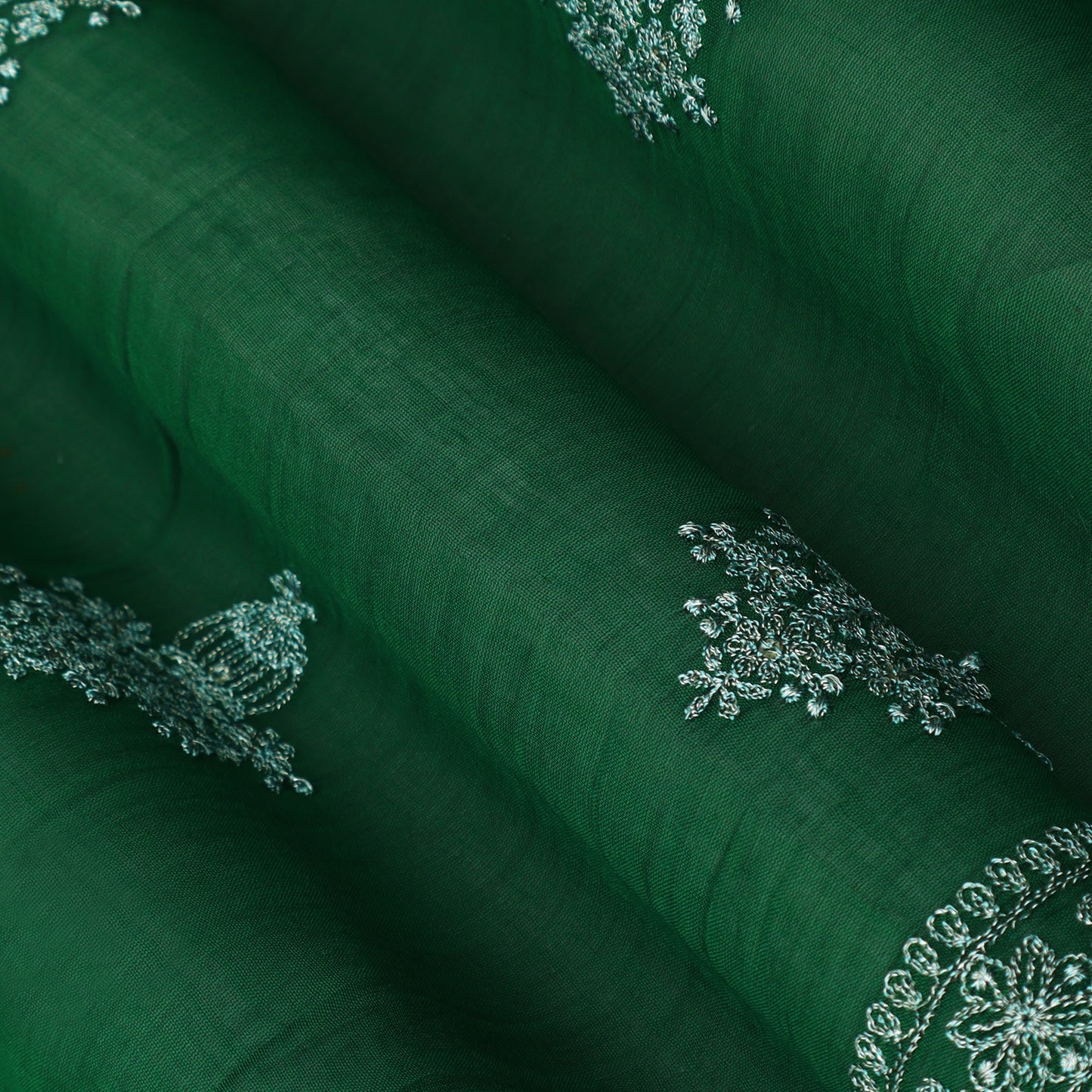 Chanderi Embroidery Fabric