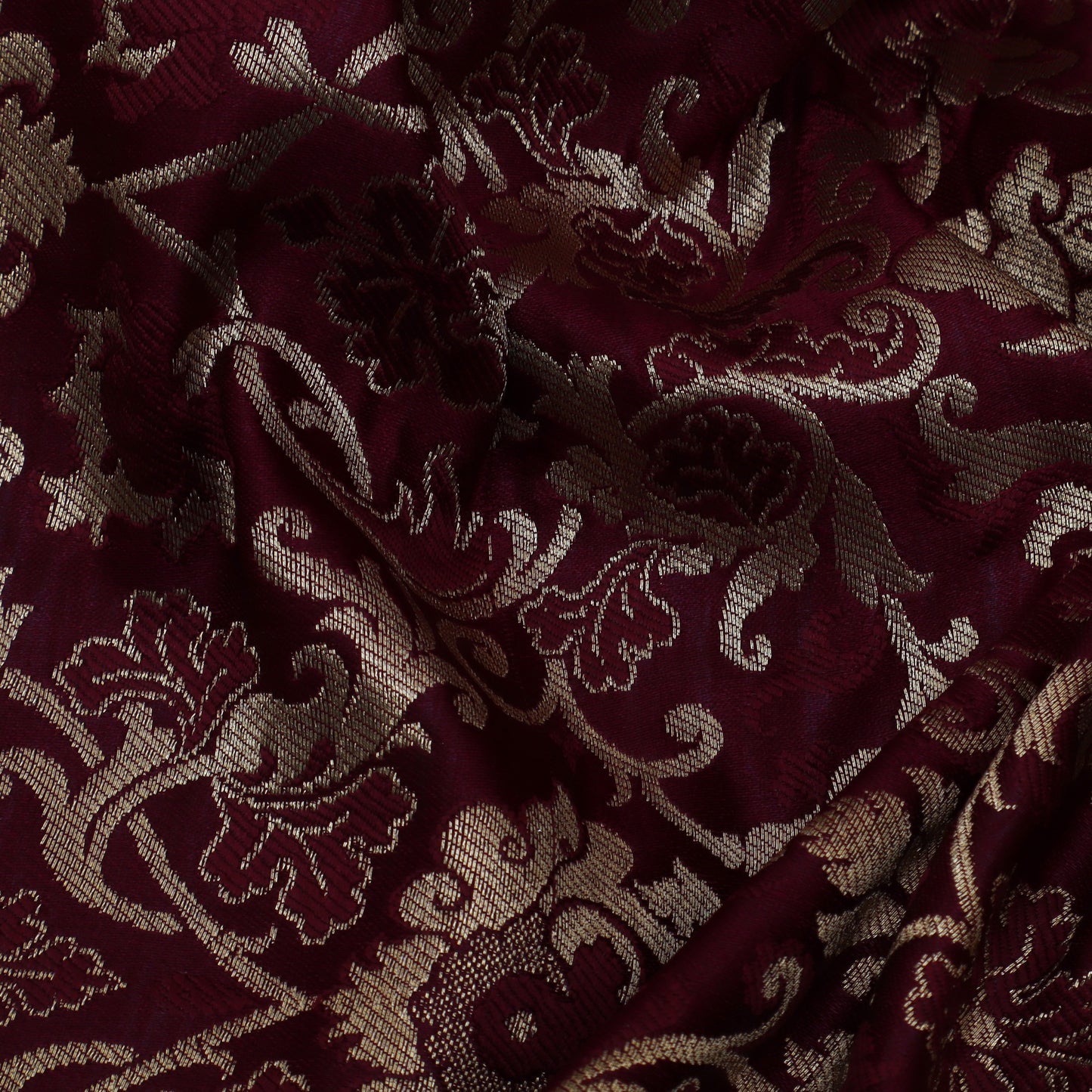Maroon Color Brocade Fabric