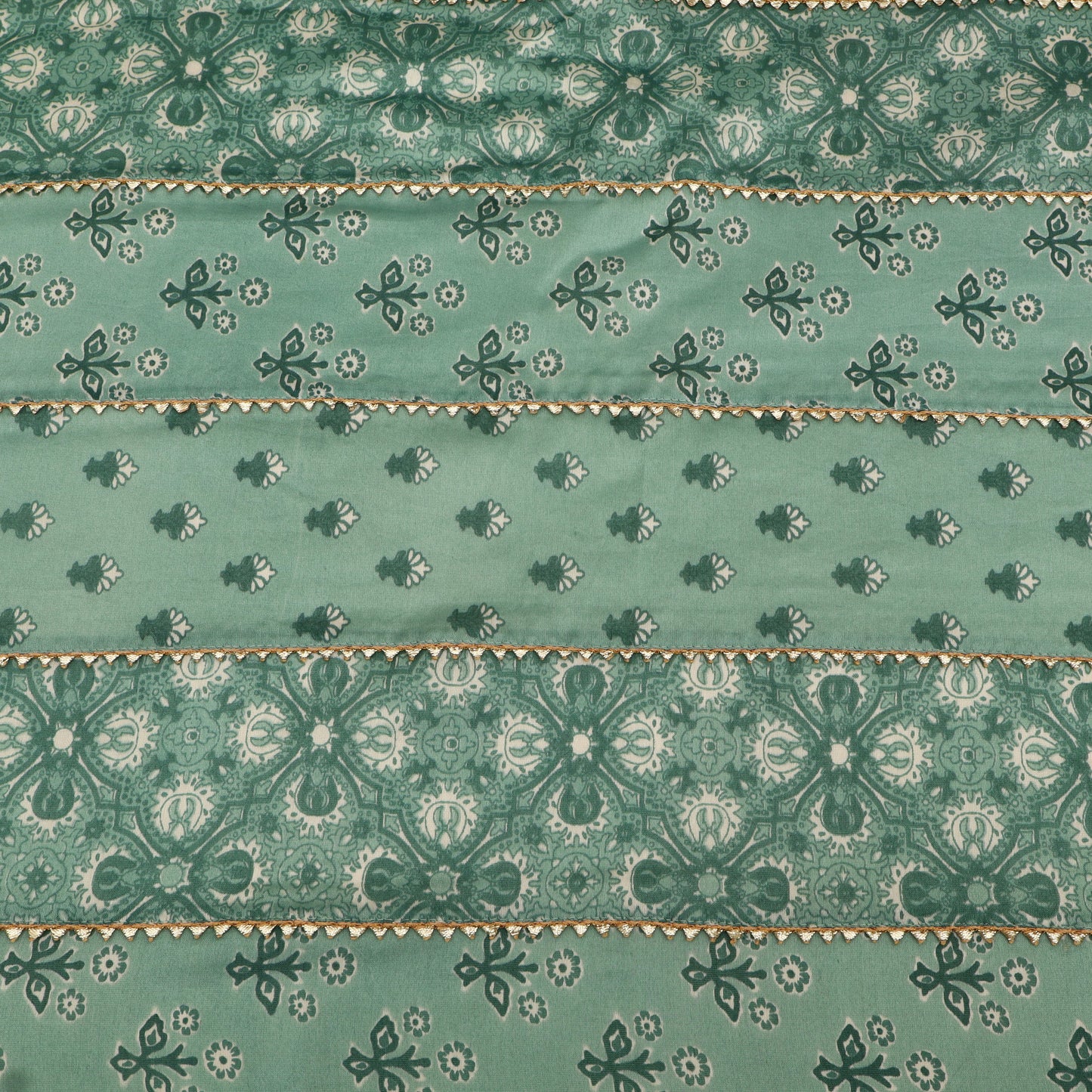 Chanderi Print Gota Work Fabric
