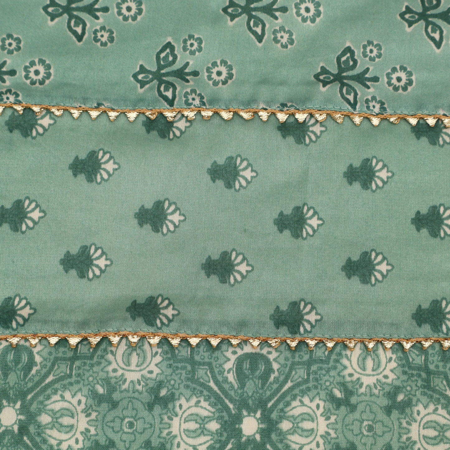 Chanderi Print Gota Work Fabric