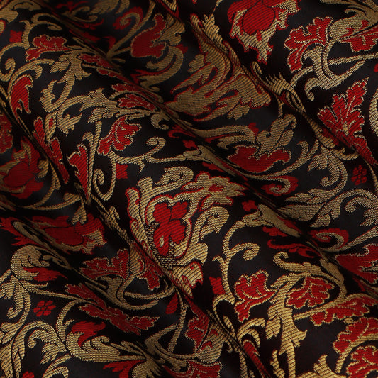 Brown Color Brocade Fabric