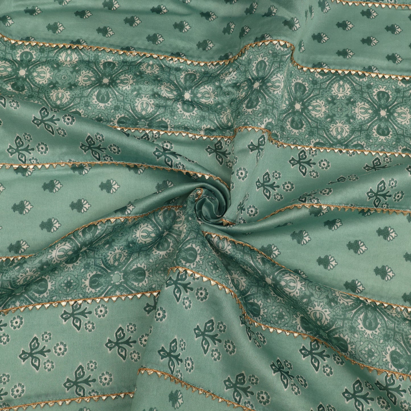 Chanderi Print Gota Work Fabric