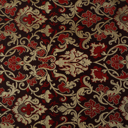 Brown Color Brocade Fabric
