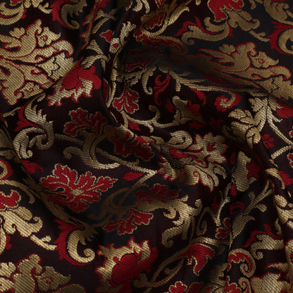 Brown Color Brocade Fabric
