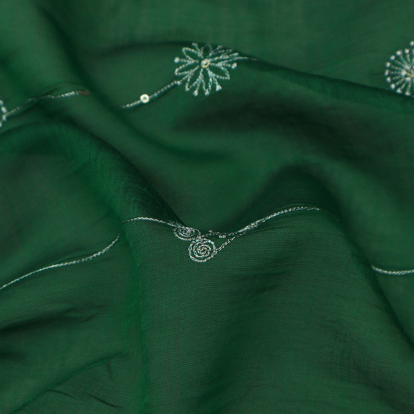 Chanderi Embroidery Fabric