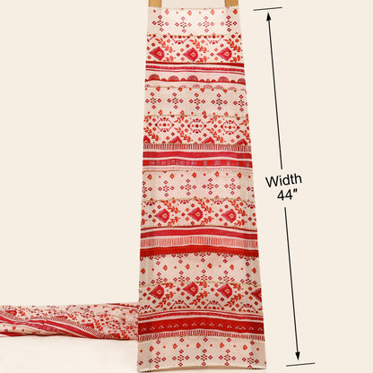 Chanderi Print Gota Work Fabric