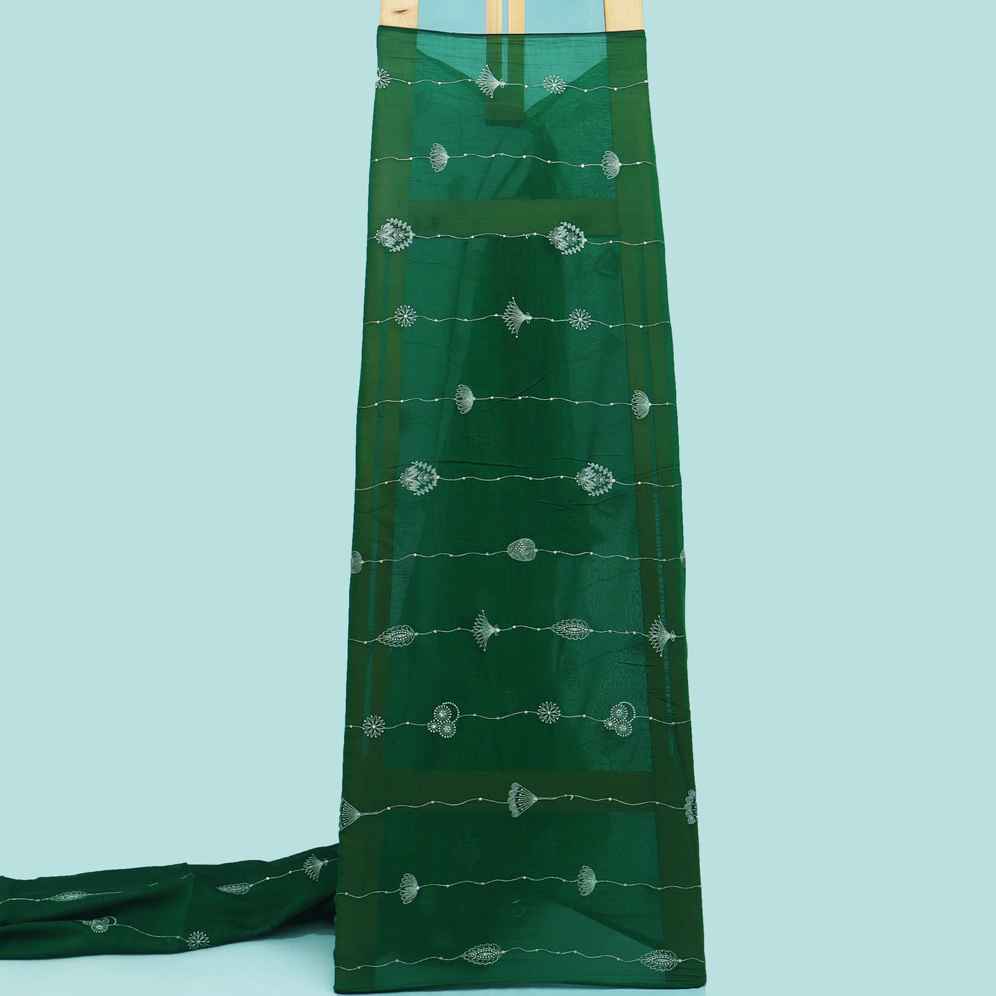 Chanderi Embroidery Fabric