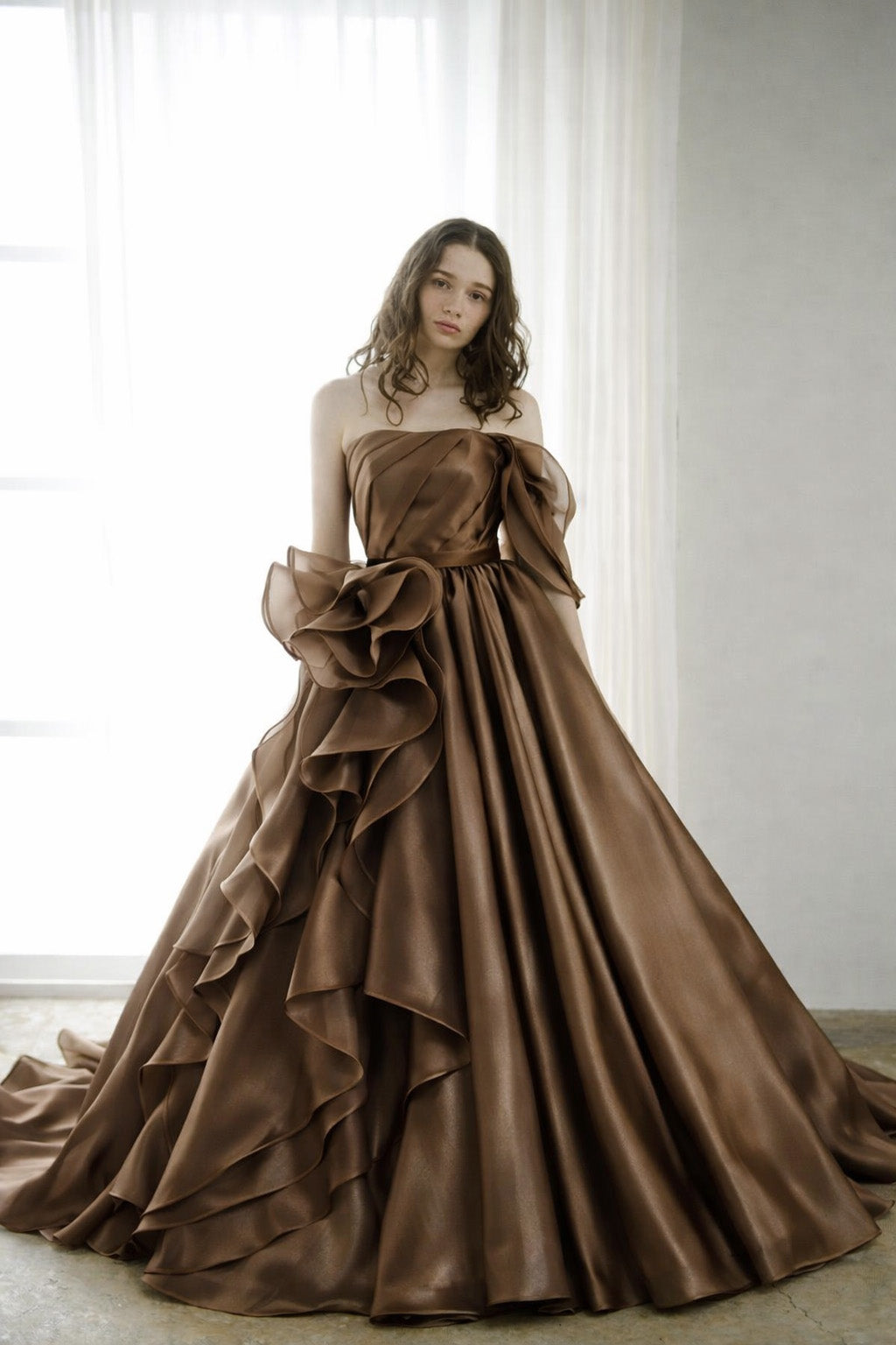 Shimmer Satin Organza Fabric