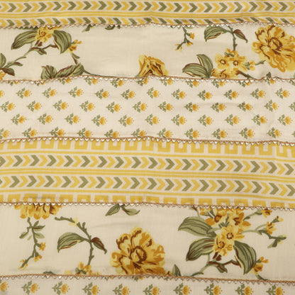 Chanderi Print Gota Work Fabric