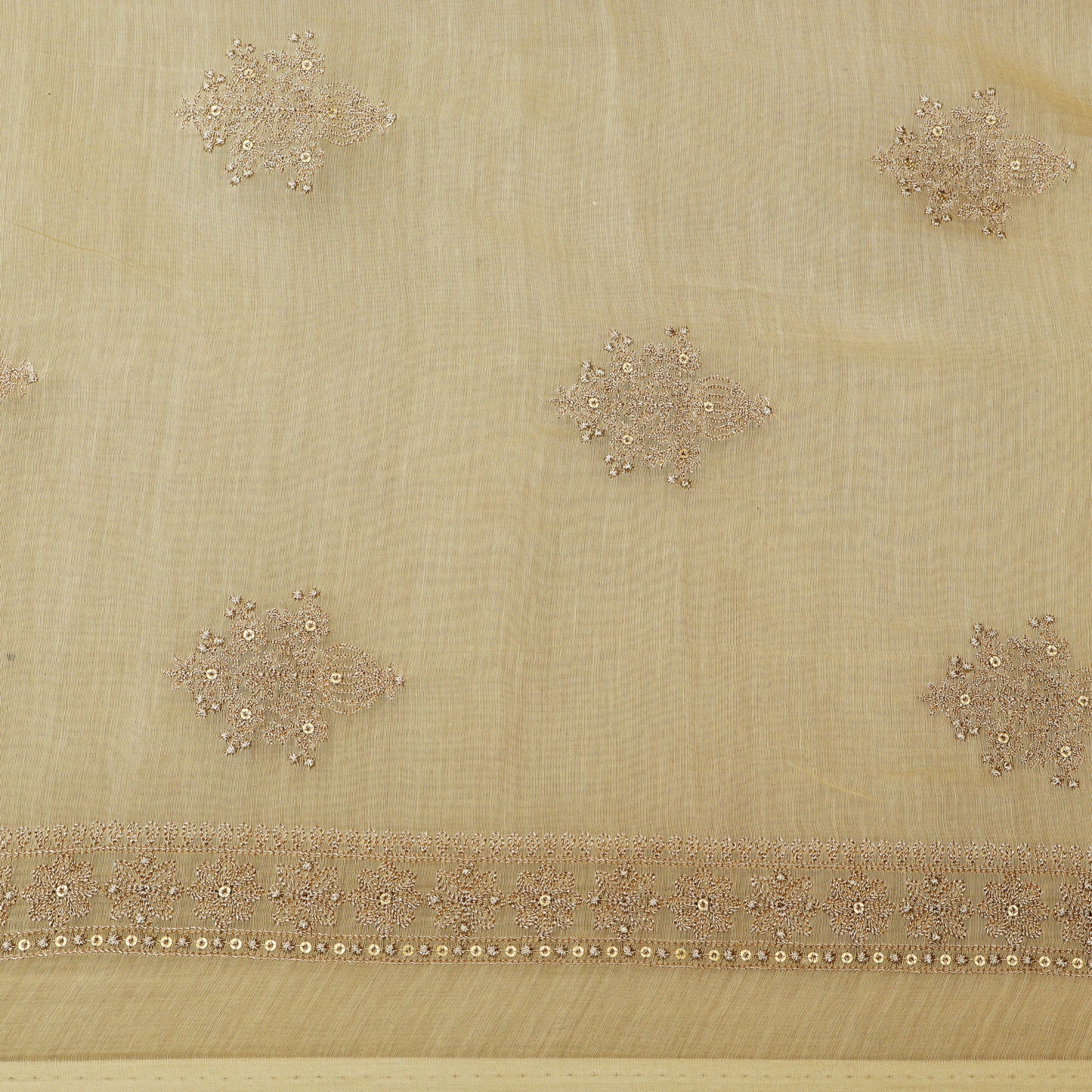 Chanderi Embroidery Fabric