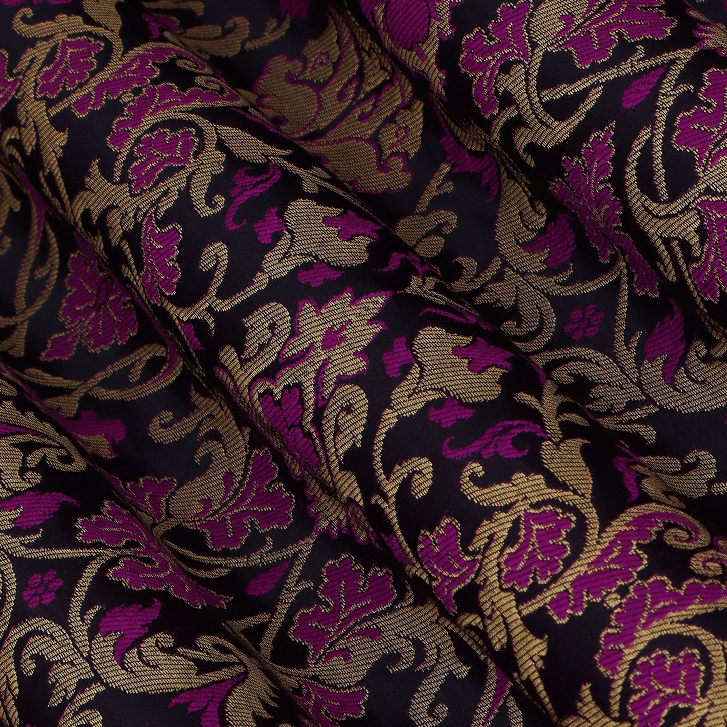 Purple Color Brocade Fabric