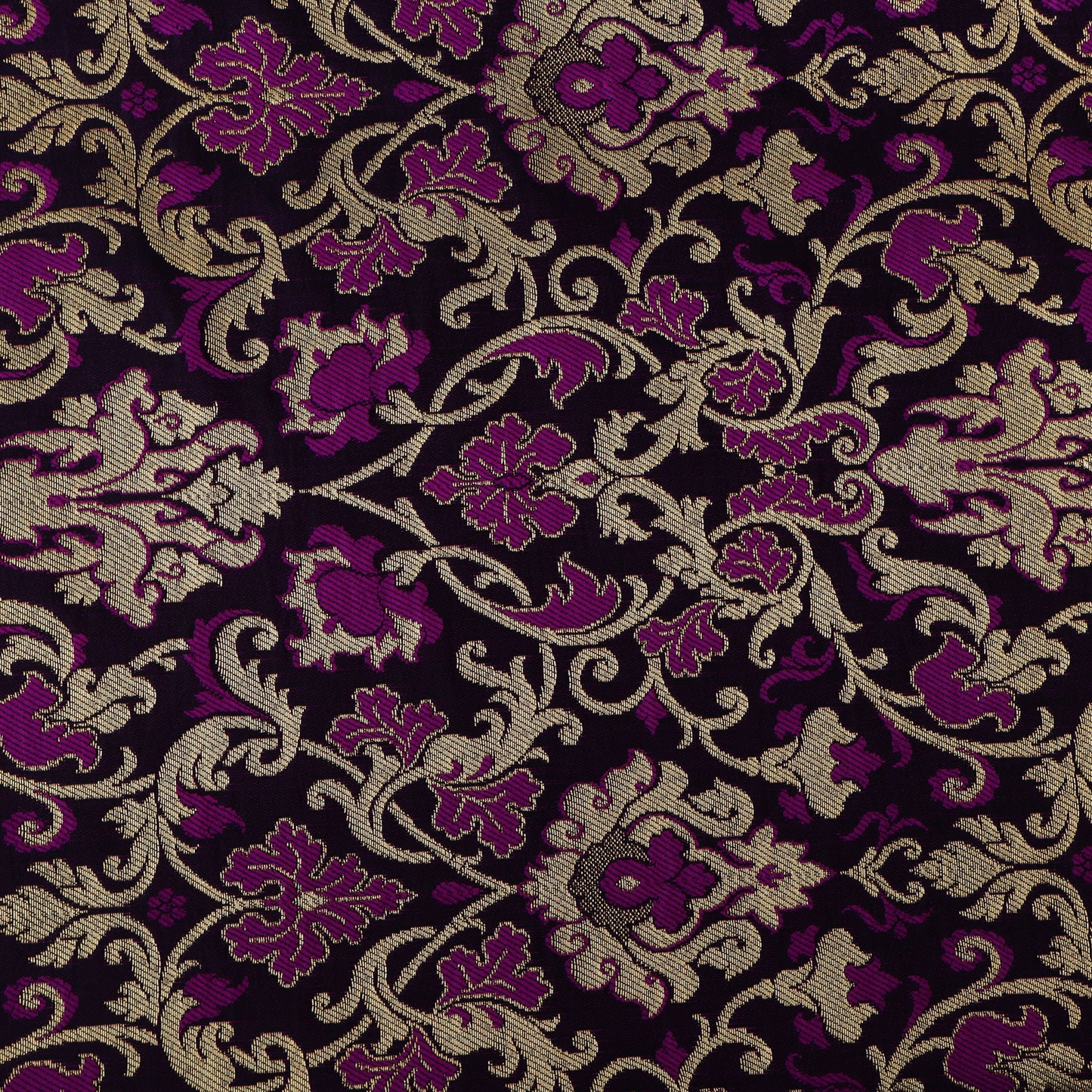 Purple Color Brocade Fabric