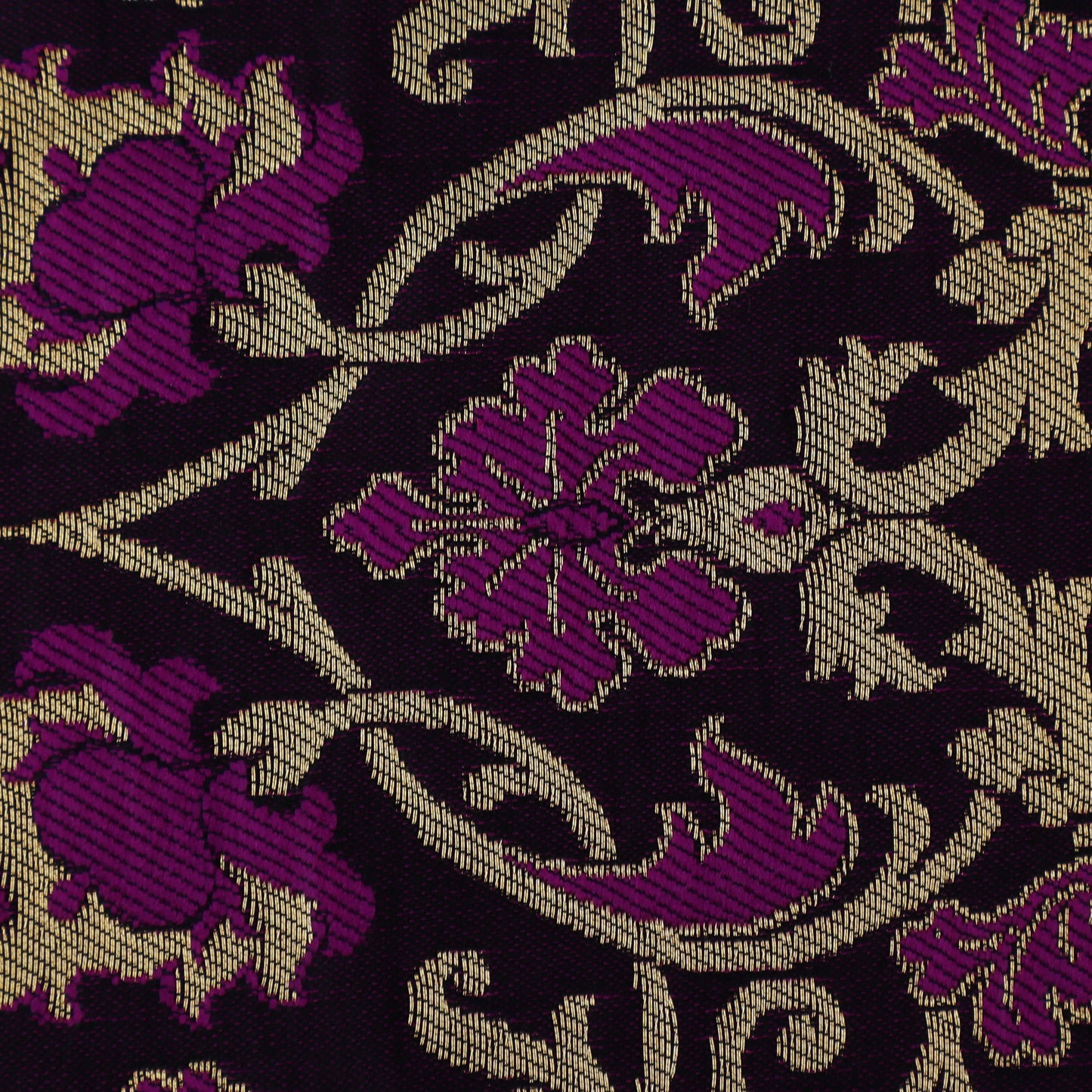 Purple Color Brocade Fabric