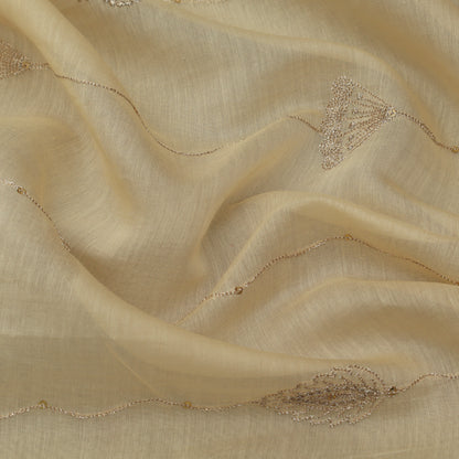 Chanderi Embroidery Fabric