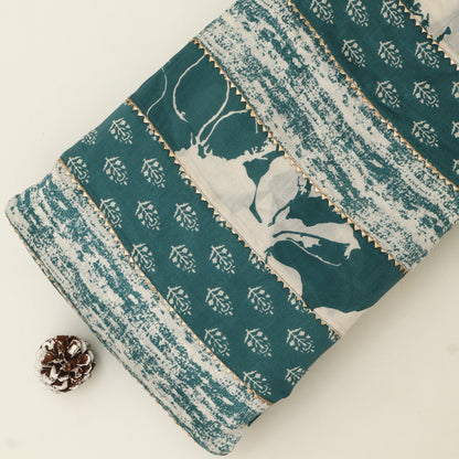 Chanderi Print Gota Work Fabric