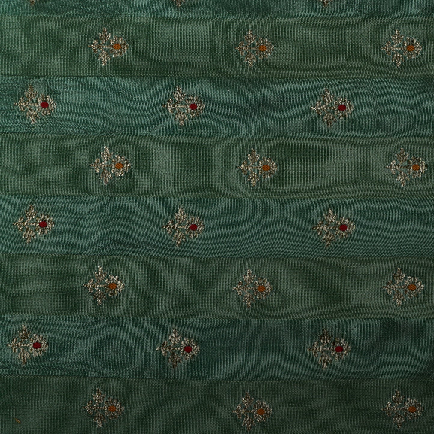 Sea Green Color Brocade Fabric