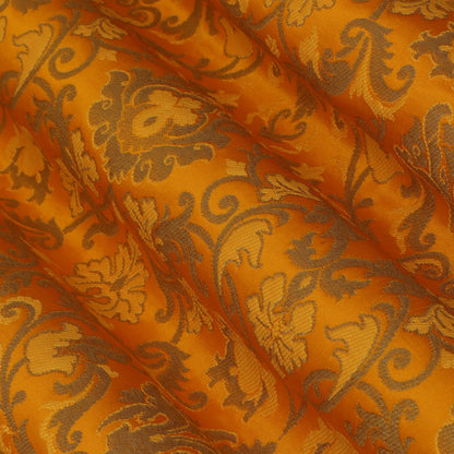 Yellow Color Brocade Fabric