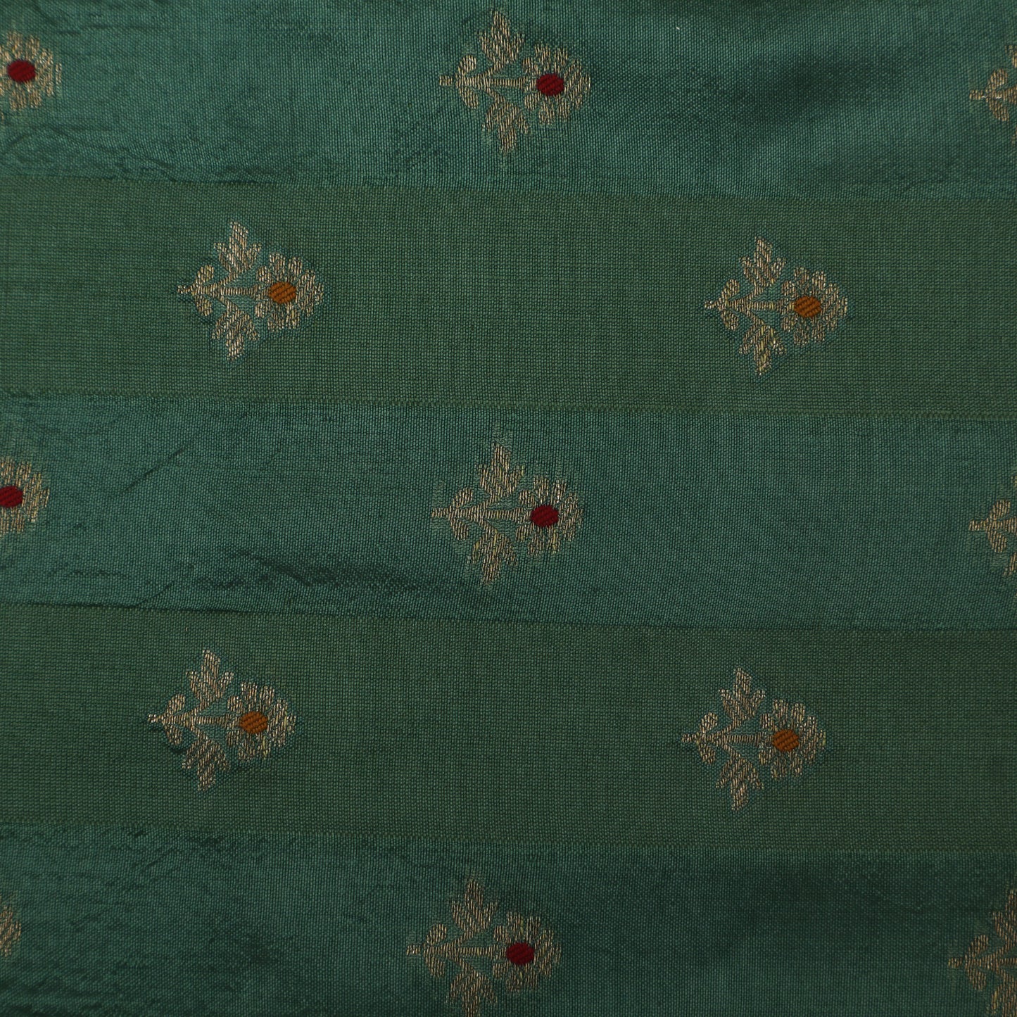 Sea Green Color Brocade Fabric