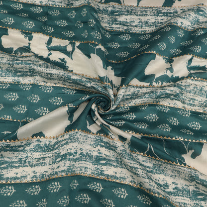 Chanderi Print Gota Work Fabric