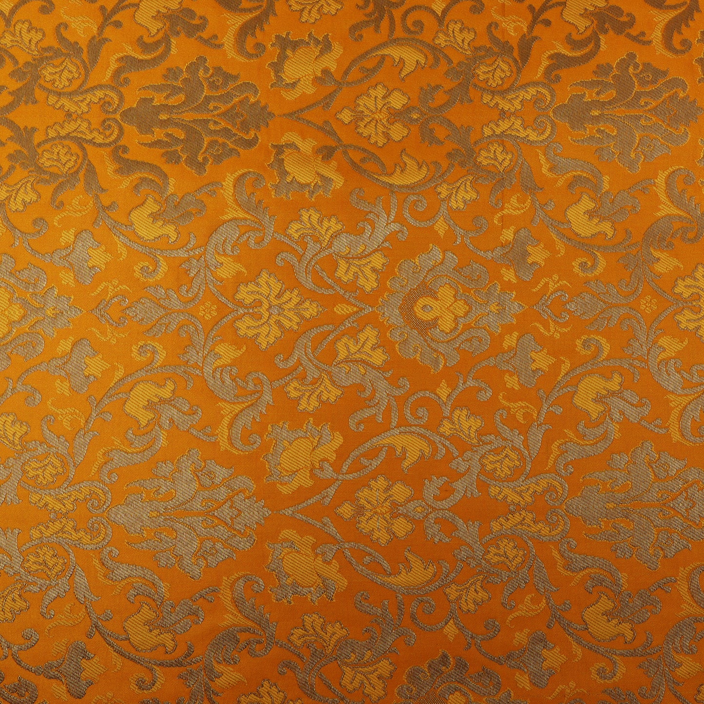 Yellow Color Brocade Fabric