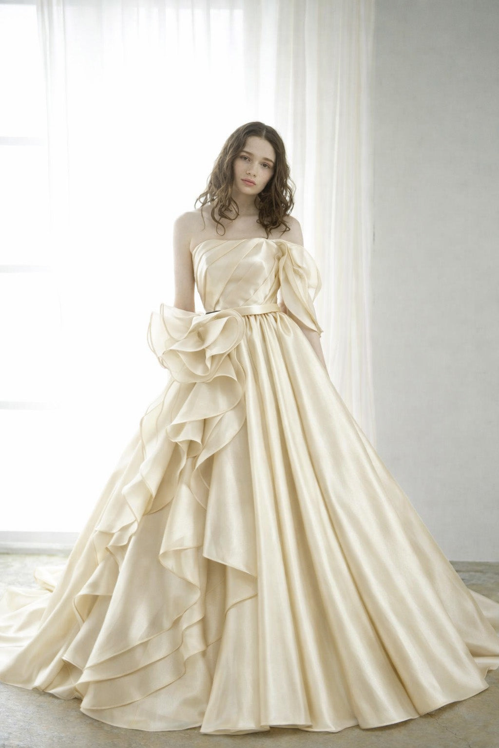Shimmer Satin Organza Fabric