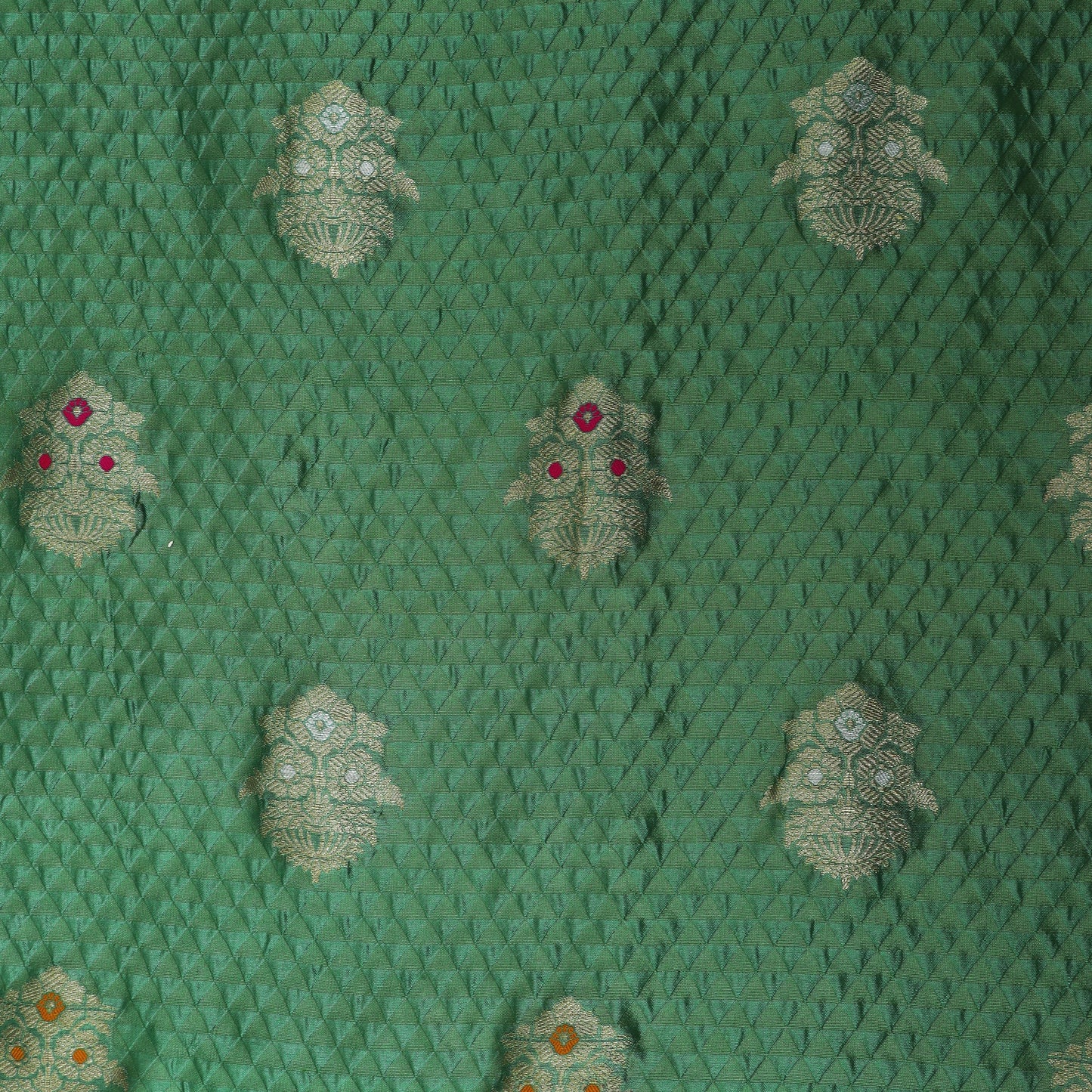 Pista Green Color Brocade Fabric