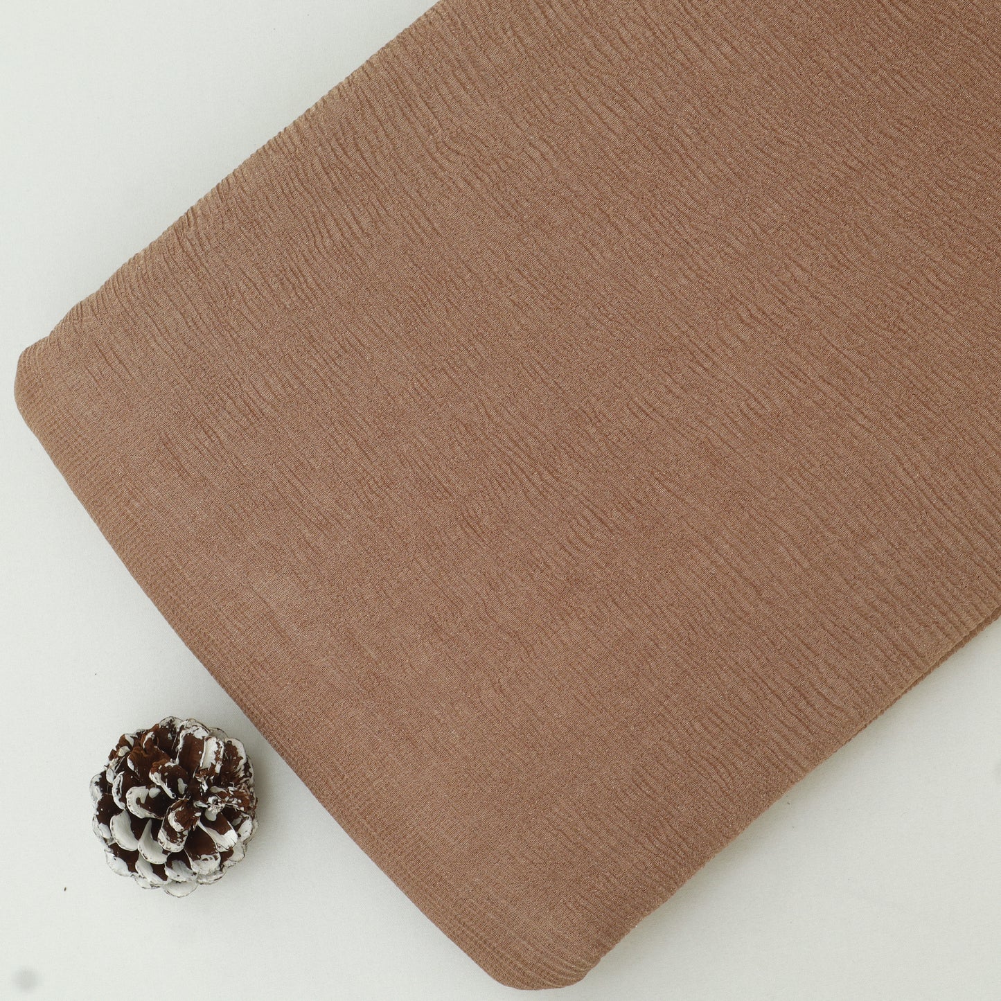 Plain Tissue Crush Stripe Fabric