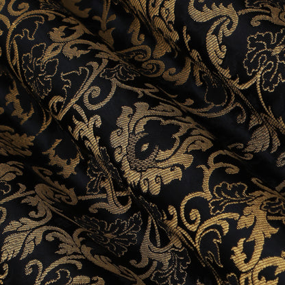 Black Color Brocade Fabric