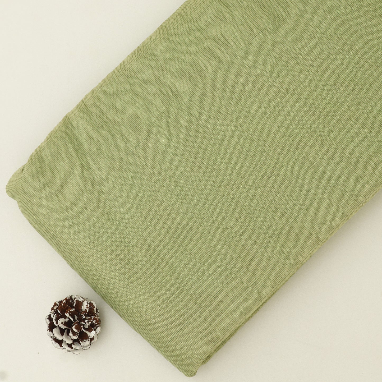 Plain Tissue Crush Stripe Fabric