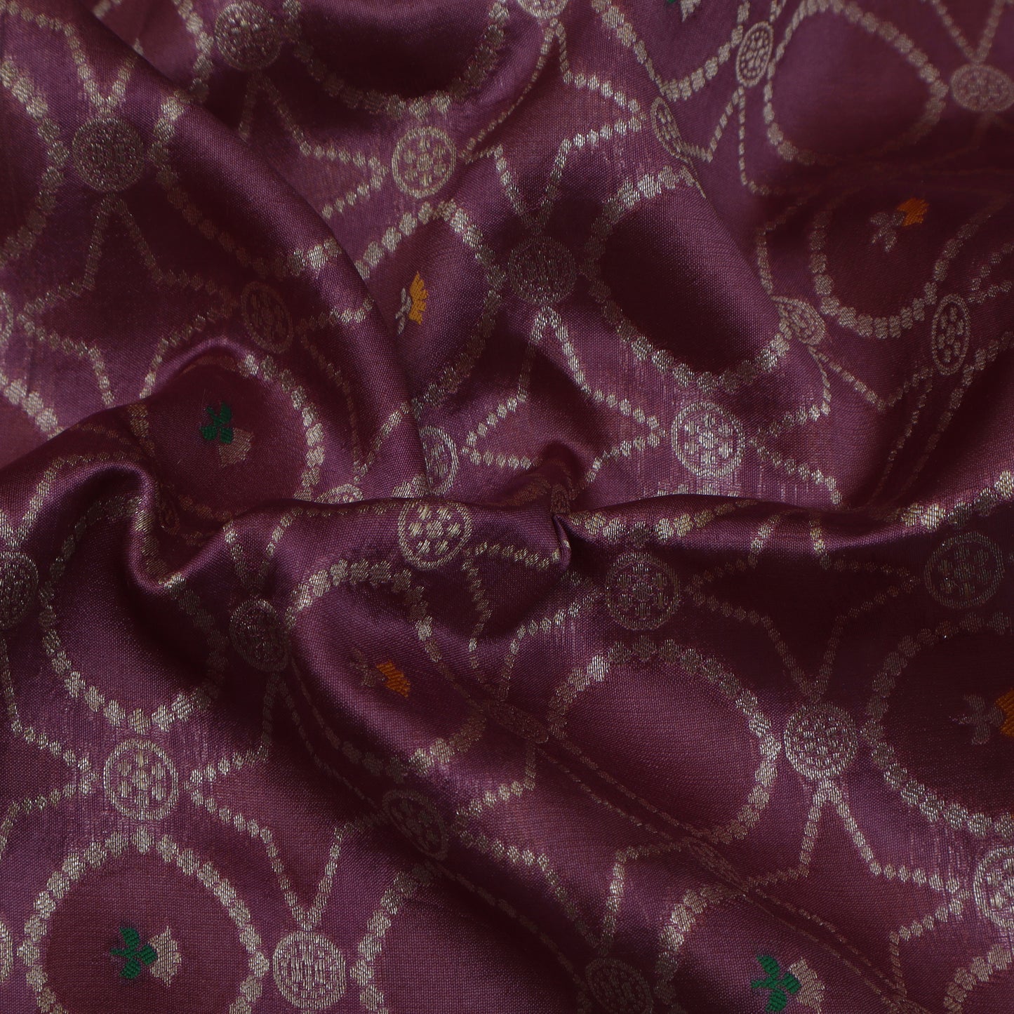 Onion Color Brocade Fabric