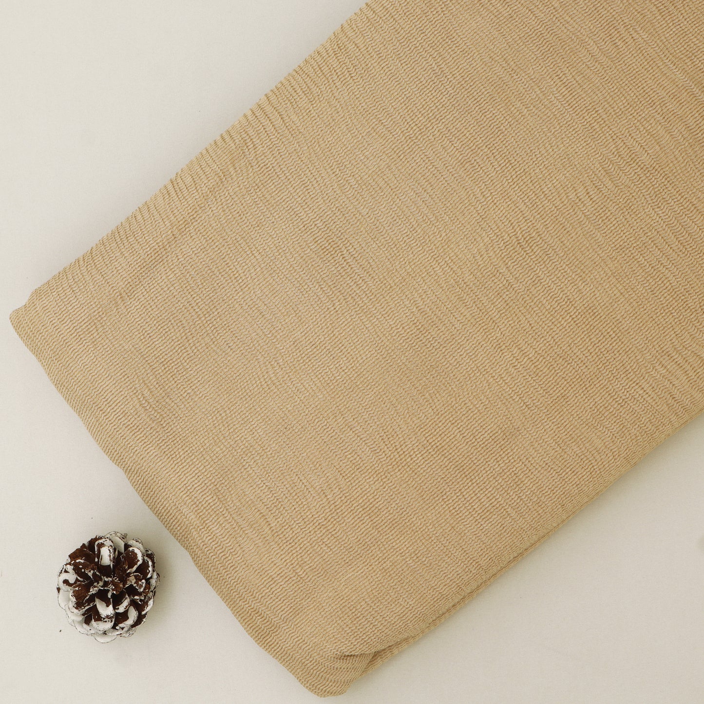 Plain Tissue Crush Stripe Fabric
