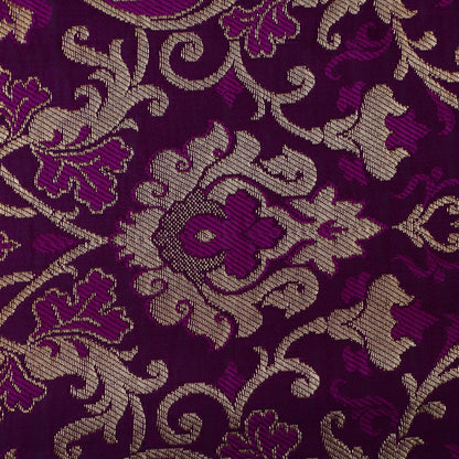 Purple Color Brocade Fabric