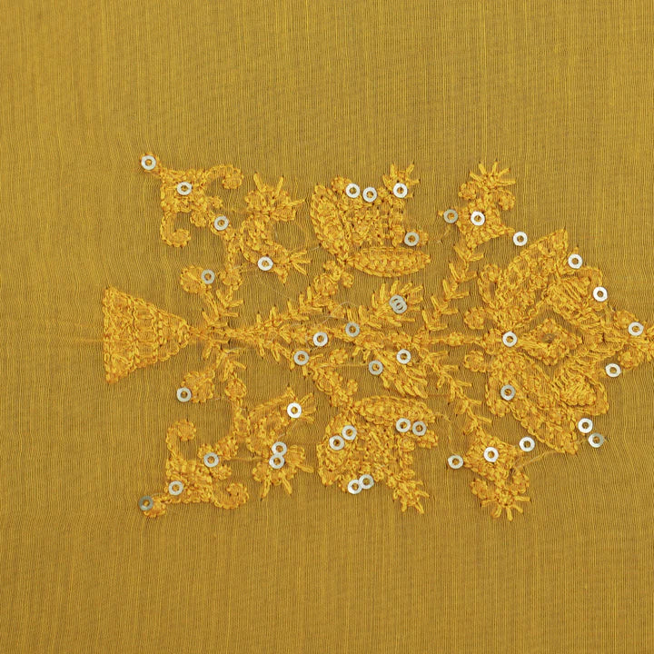 Chanderi Silk Embroidery Fabric (Cut Pieces 1Mtr)