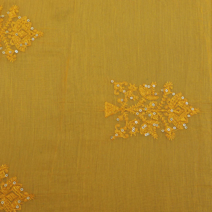 Chanderi Silk Embroidery Fabric (Cut Pieces 1Mtr)