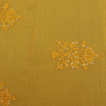 Chanderi Silk Embroidery Fabric (Cut Pieces 1Mtr)